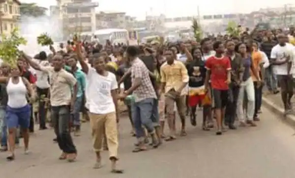 BREAKING: Protest Rocks Ibadan Over Sunday Igboho’s Detention In Benin Republic