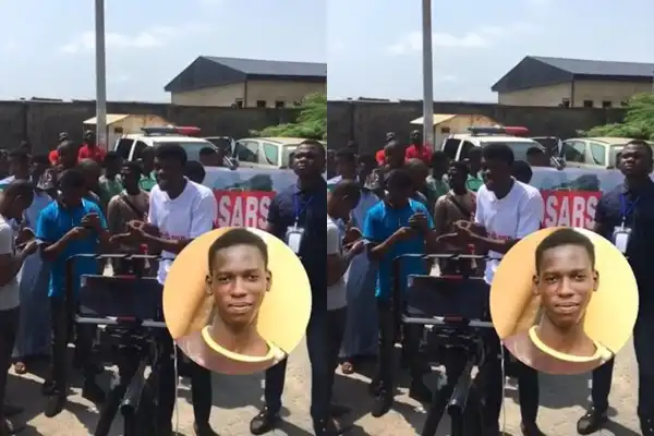 TASUED Students Stormed #EndSARS Judicial Panel To Protest The Killing Of Their Colleague, Pelumi Onifade (Video)