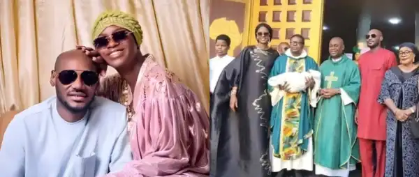 Legendary Singer 2Baba Dedicates First Child In Private Church Ceremony