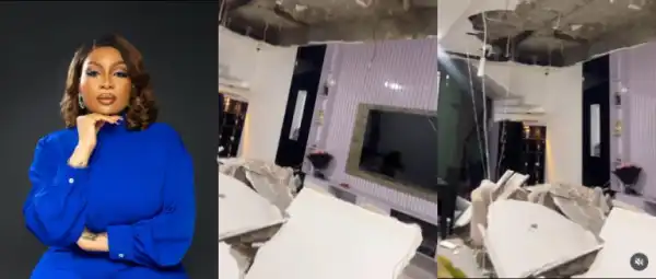 Bibi Sonye Breaks Silence After POP Ceiling Fell In Her Sitting Room
