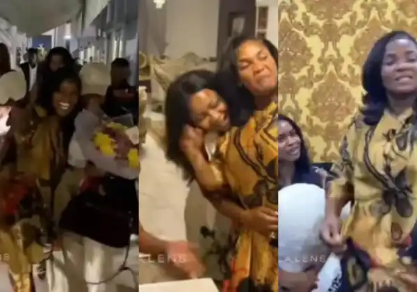 Actress Iyabo Ojo welcomes sister-in-law in style