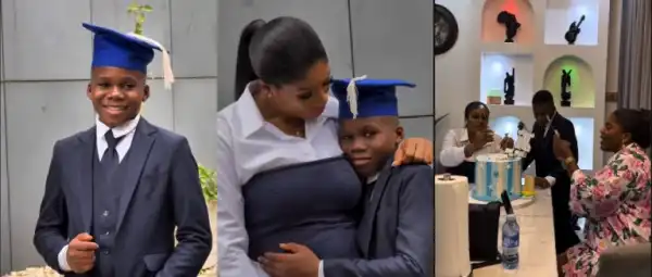 Jnr Pope’s Widow Thanks God In Heartfelt Post As First Son Graduates