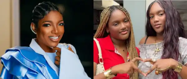 Annie Idibia Gushes Over Daughters, Calls Them The Most Beautiful Girls Ever