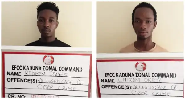 Court Jails Two Yahoo Boys Who Impersonated Americans In Kaduna (Photo)