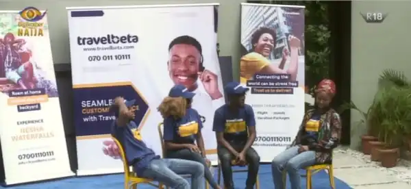 #BBNaija: Watch Laycon’s Team Show Off Their Acting Skills In Travelbeta Task (Video)