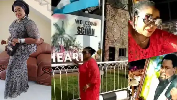 Rita Edochie Burst Into Tears As She Pays Final Respect To Pastor T.B. Joshua (Video)