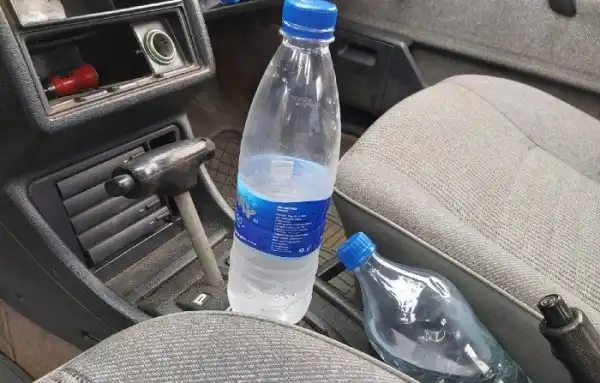 DO YOU KNOW; Leaving Bottled Water Inside Your Car Can Start A Fire (See How)