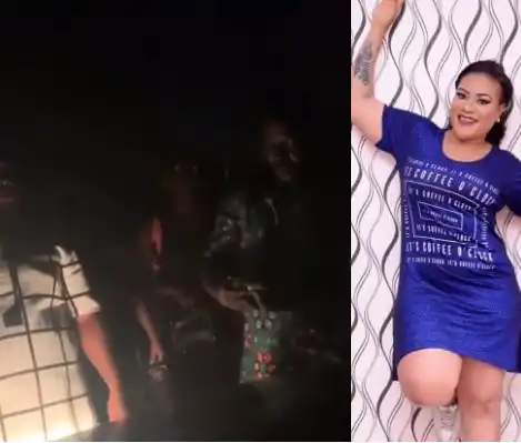 Nkechi Blessing Sunday calls her "boys in the hood" to beat up a driver who bashed her car (video)