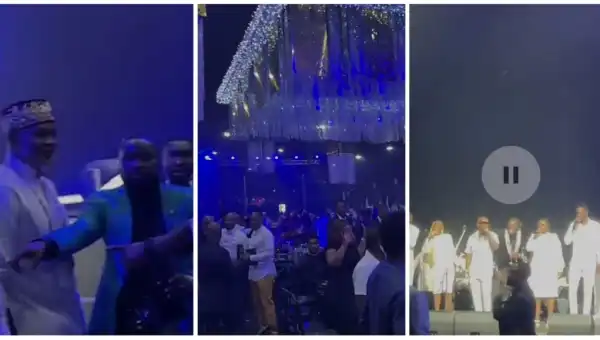 Ramsey Noah, Funke Akindele, Ubi Franklin Others Storm Richard Mofe-Damijo’s 60th Birthday Party (Video)