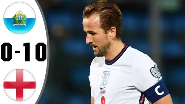San Marino vs England 0 - 10 (2022 World Cup Qualifier Goals & Highlights)