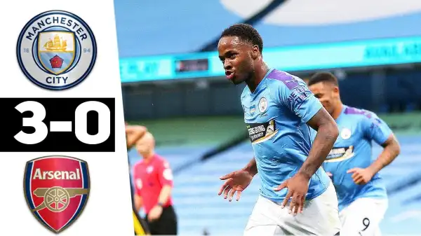 Manchester City vs Arsenal 3 - 0 | 18-06-2020 | EPL All Goals & Highlights