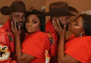 Fans reacts to loved-up photos of Funke Akindele and Falz