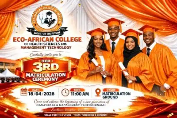Eco-African College set to hold 3rd Matriculation Ceremony