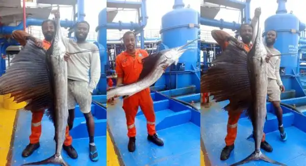 Nigerian Men Catch World’s Fastest Fish Worth Over N600k But Ate It With Peppersoup