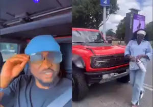 “I will reap where i didn’t sow and heaven won’t fall”- Paul Okoye and his wife Ivy Ifeoma cruise in his new car