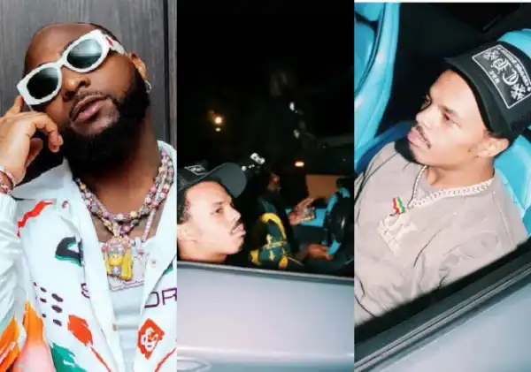 Heartwarming video as Davido takes YG Marley to enjoy at Chiefpriest’s restaurant