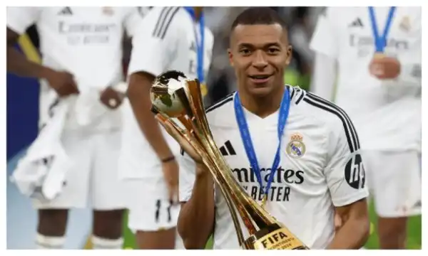 FIFA International Cup: Mbappe reacts after winning second trophy with Real Madrid