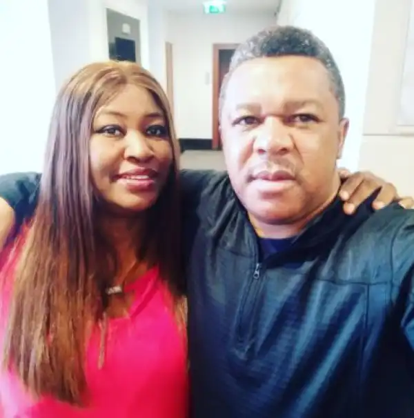 Actor Francis Duru Celebrates His Lovely Wife for Giving Him Peace of Mind (Photo)