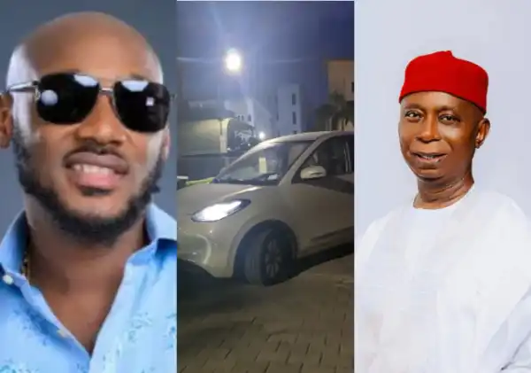 2Baba Trills As He Receives Electric Car As Belated Birthday Gift From Ned Nwoko