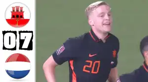 Gibraltar vs Netherlands 0 - 7 (World Cup Qualifier Goals & Highlights 2021)