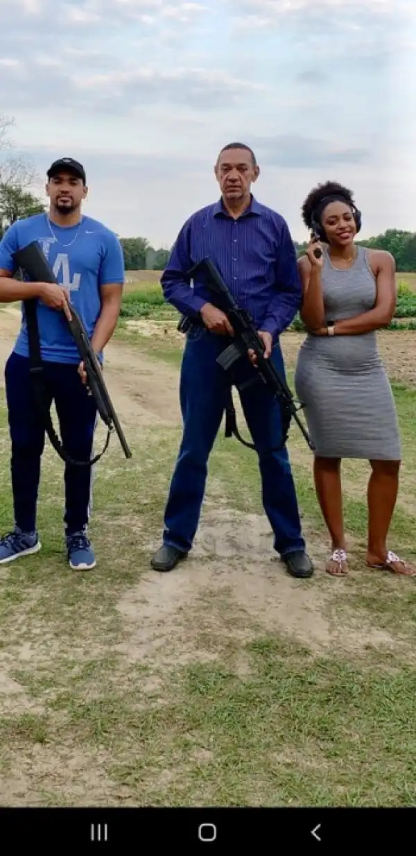 Senator Ben Murray-Bruce And His Children Pose With Guns (Photos)