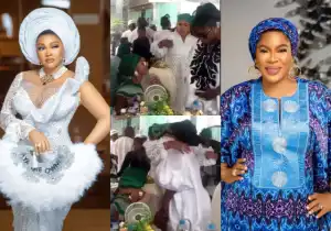 Mixed Reactions As Faithia Balogun Gives Fierce Side Eye To Mercy Aigbe At An Event