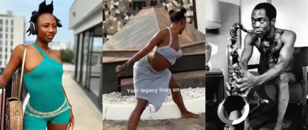 “This Is What Baba Loved”- Fans Reacts As Korra Obidi Twerks At Fela Kuti Graveside