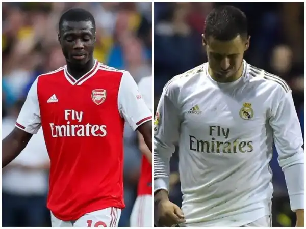 FOOTBALL LOVERS!! Pepe Or Hazard, Which Of These Summer Signing Is Having The Worse Season?