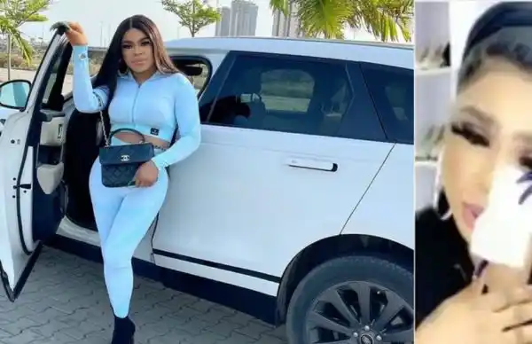 “Life without my mom has been hell” – Bobrisky breaks down emotionally
