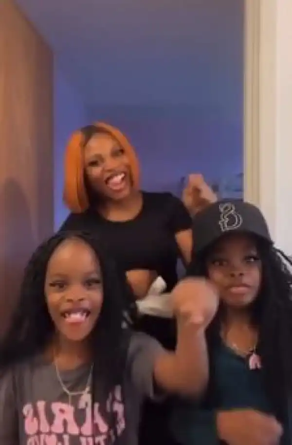 Adorable Video Of Naira Marley’s Twin Daughters Joining The Davido’s ‘Unavailable’ Challenge