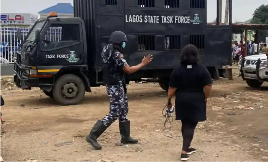 Lagos Task force sacks 2 officers over stealing during raid