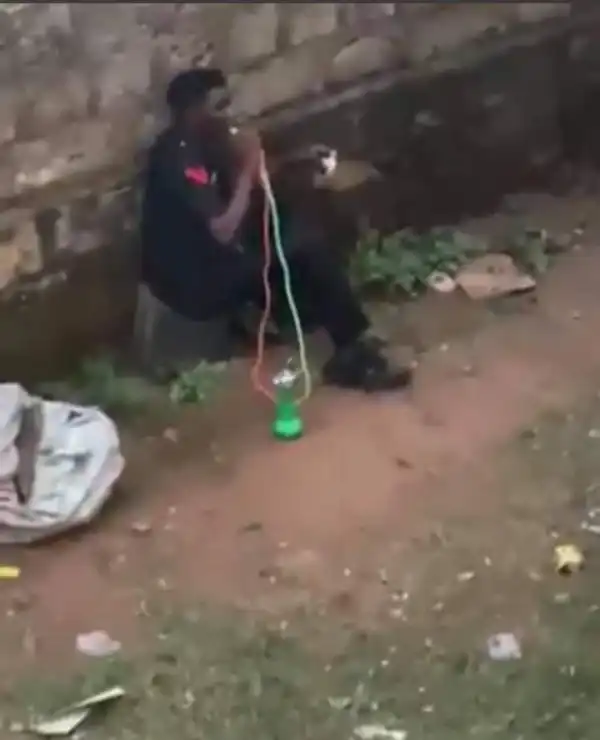 Police reacts as video of drunk officer smoking shisha goes viral