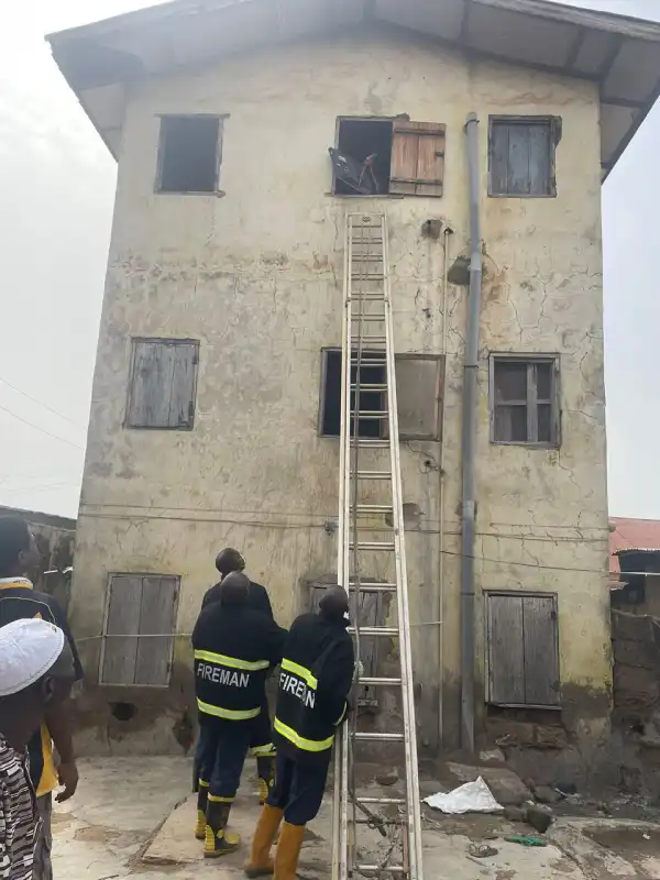 Kwara Fire Service rescues two children from collapsed building