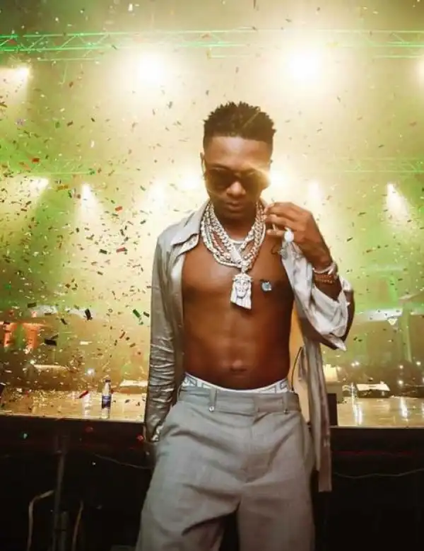 The Moment A Fan Threw Phone At Wizkid To Make A Video On Stage (Video)