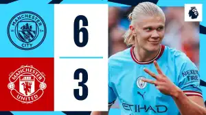 Manchester City vs Manchester United 6 - 3 (Premier League 2022 Goals & Highlights)