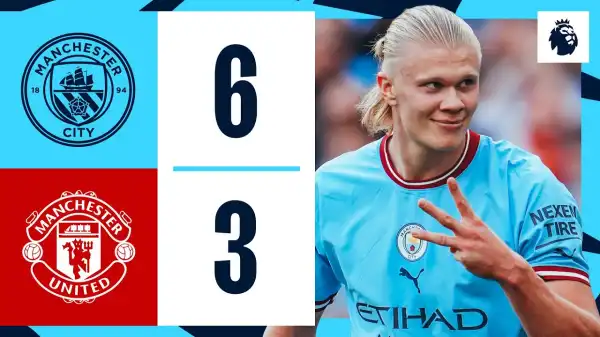 Manchester City vs Manchester United 6 - 3 (Premier League 2022 Goals & Highlights)