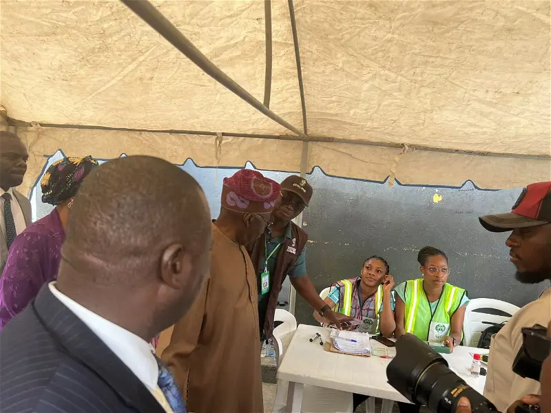 Lagos Guber Polls: President-elect, Tinubu casts vote