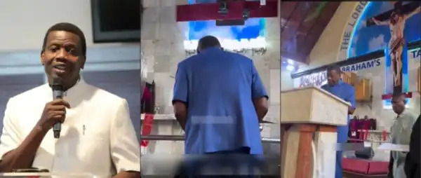 Pastor Enoch Adeboye Sparks Debate After Bowing To Jesus Image In Another Church Ogun