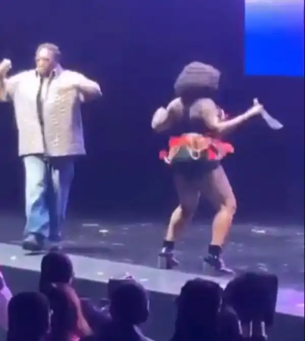Moment A Dancer Fell While Dancing During Wande Coal’s Performance At The 16th Headies Awards (Video)
