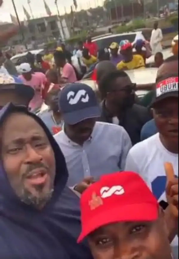 Tinubu: Actor, Desmond Elliot Takes Celebration To The Streets (Video)