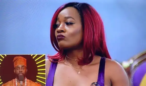 #BBNaija: Moment Lucy refused to hug other housemates following her eviction from the show (VIDEO)