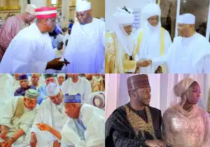 El-Rufai, Ganduje, Kwankwaso, and Lamido storm wedding of Atiku’s daughter Laila