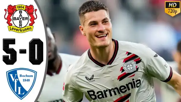 Bayer Leverkusen vs Bochum 5 - 0 (Bundesliga 2024 Goals & Highlights)