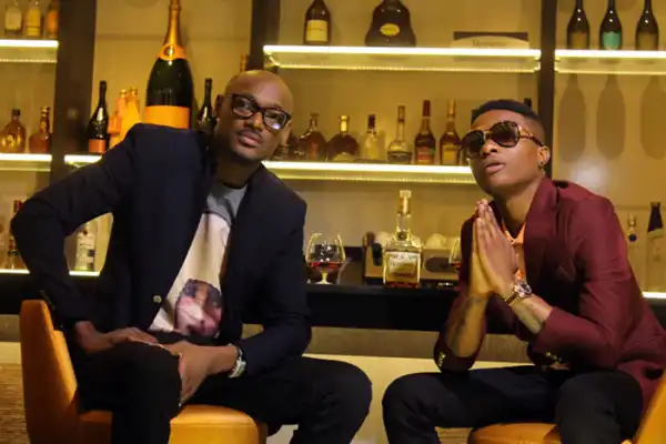 "Jungle Don Mature” – 2Baba Congratulates Wizkid As He Finally Receives His Grammy Award Plaque