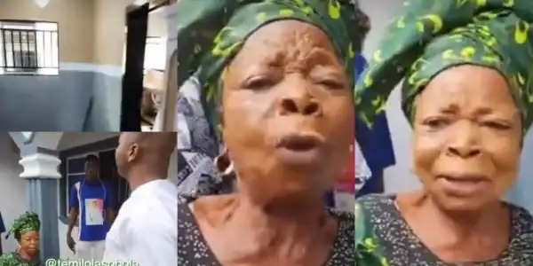 Actress Iya Gbonkan passionately prays for her fans as she receives N4m for her new house (Video)