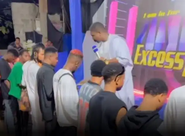 Na Who Give Me Money, I Go Dey Pray For — Pastor Says As He Prays For Yahoo Boys In Delta (Video)