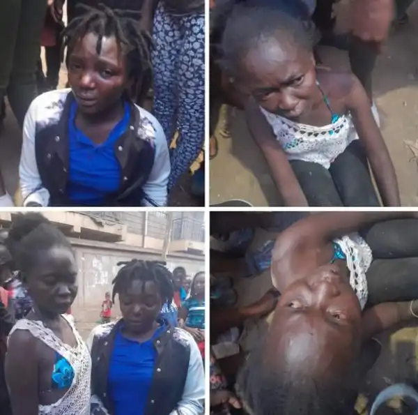 Residents Pounce On Two Female Thieves Allegedly Terrorizing Community