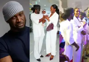 Peter Okoye Absent At Paul And Ifeoma Child’s Dedication Service Sparks Buzz Online