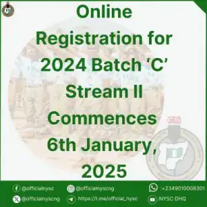 NYSC announces commencement of online registration for 2024 Batch 