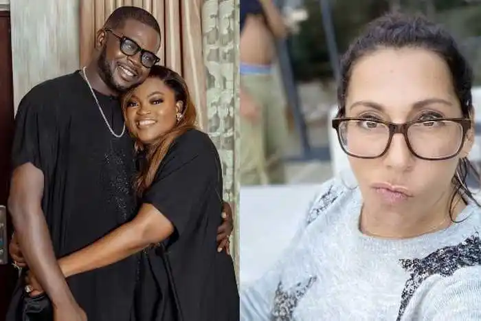 GOBE!! Funke Akindele Twins’ Faces Exposed By Husband JJC Skillz’ Ex Wife (See Photo)